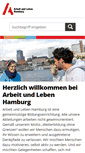 Mobile Screenshot of hamburg.arbeitundleben.de